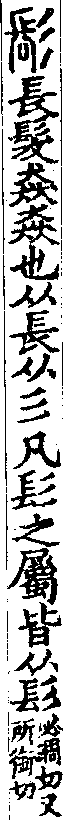 說文解字(大徐本) 髟部．卷九上．頁4．右