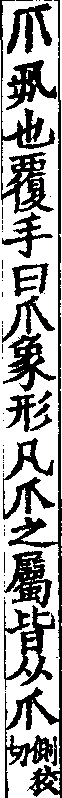 說文解字(大徐本) 爪部．卷三下．頁3．右