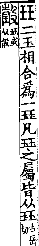 說文解字(大徐本) 玨部．卷一上．頁6．左