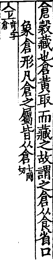 說文解字(大徐本) 倉部．卷五下．頁3．左