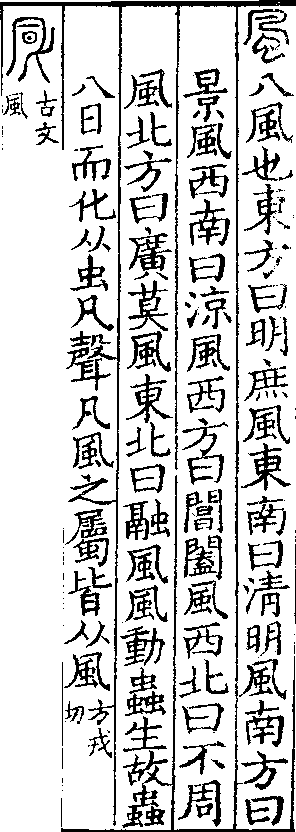 說文解字(大徐本) 風部．卷一三下．頁2．右